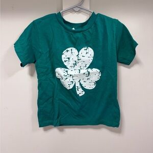 Bella Canvas Green Clover Kids Tee